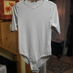 Striped bodysuit
